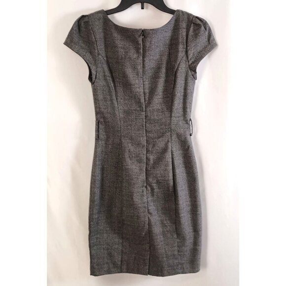 BCX Classic Gray Fitted Dress Juniors Size 7 Career Casual Party No Belt - Picture 6 of 7